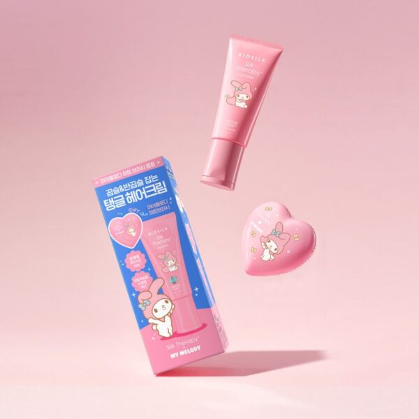 My Melody x Silk Therapy Frizz Control Hair Cream Set (+My Melody Brush)